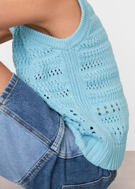 Chunky Cotton Pointelle Tank