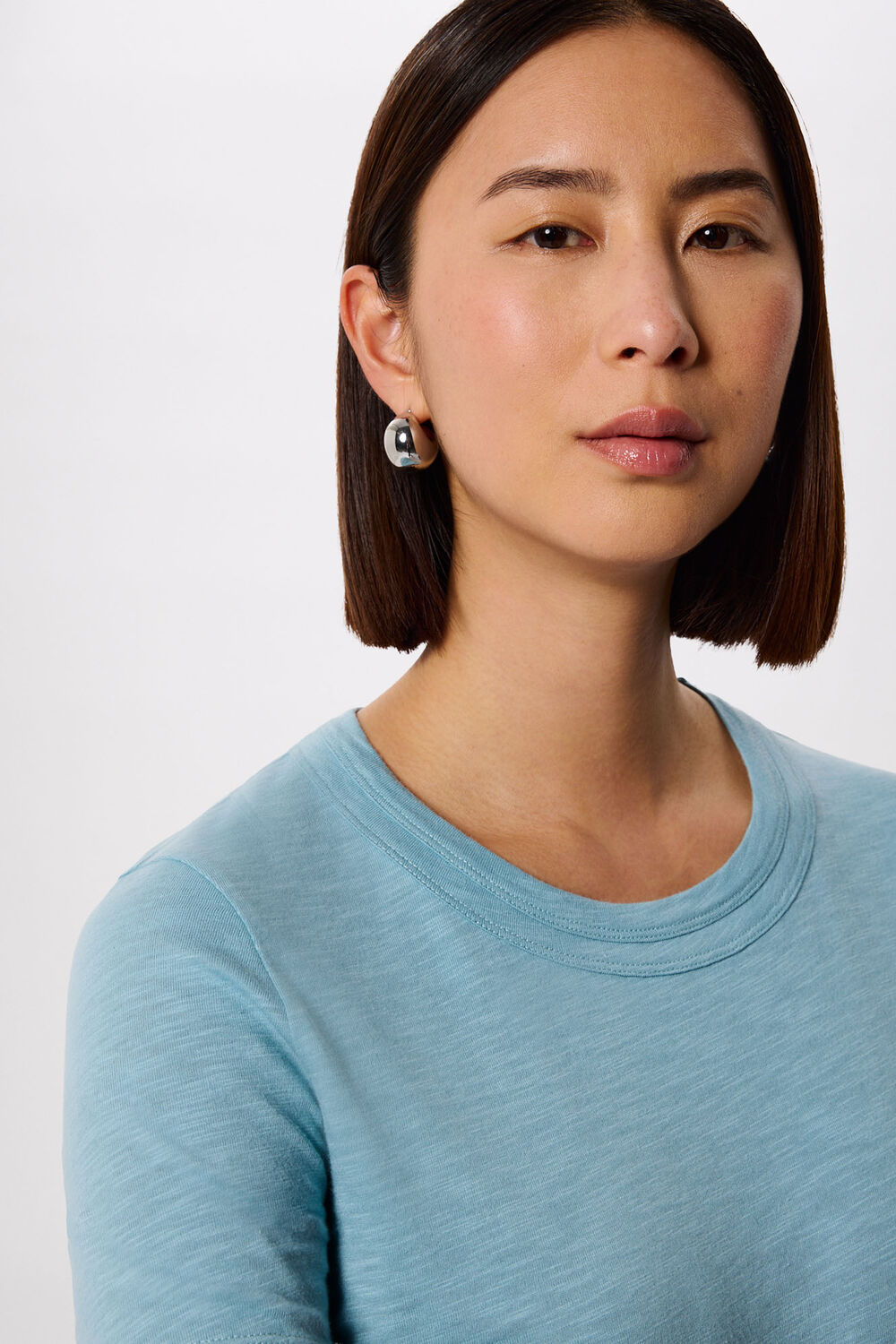 Blue Rosa Double Trim T-Shirt