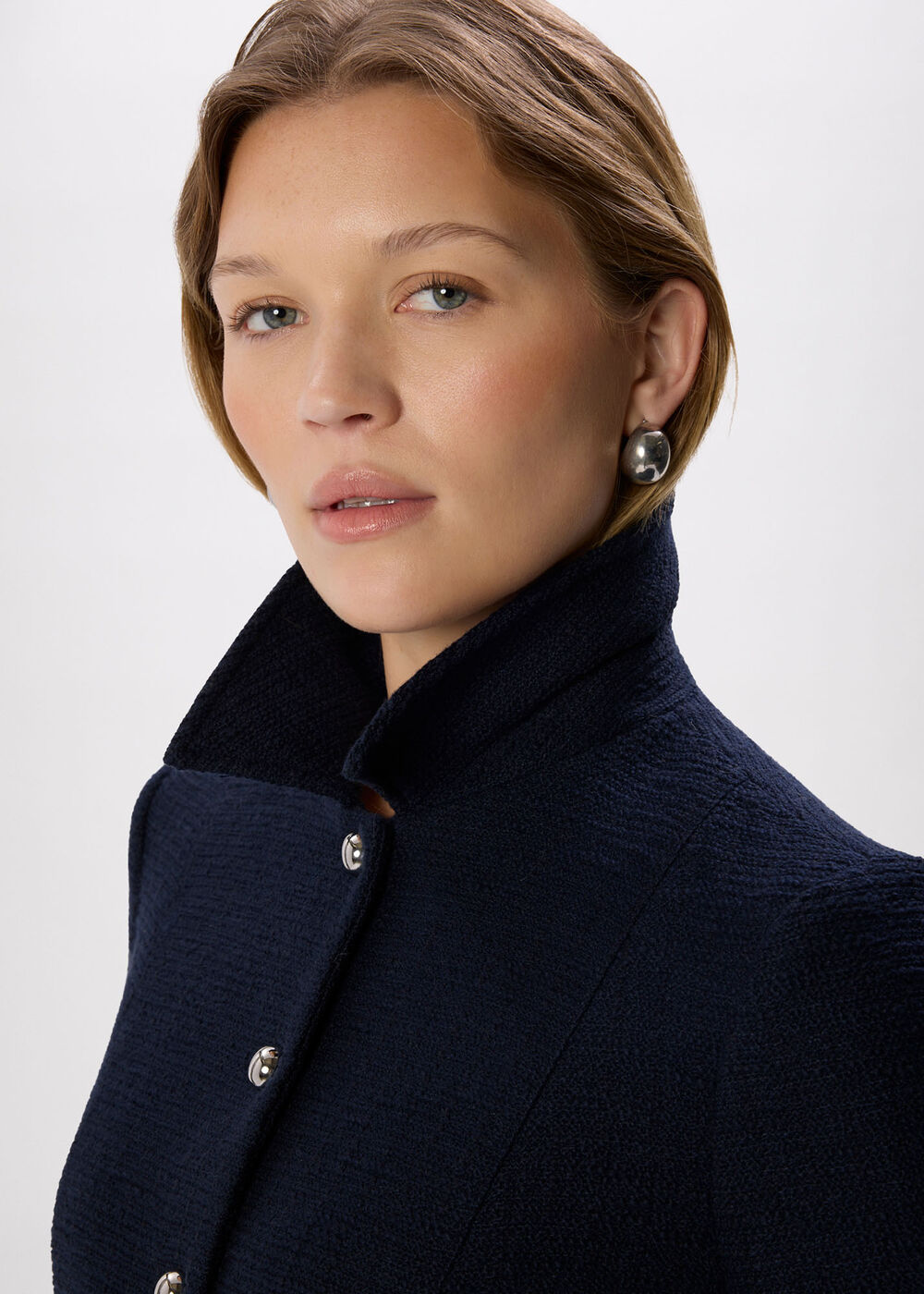 Cropped Boucle Jacket