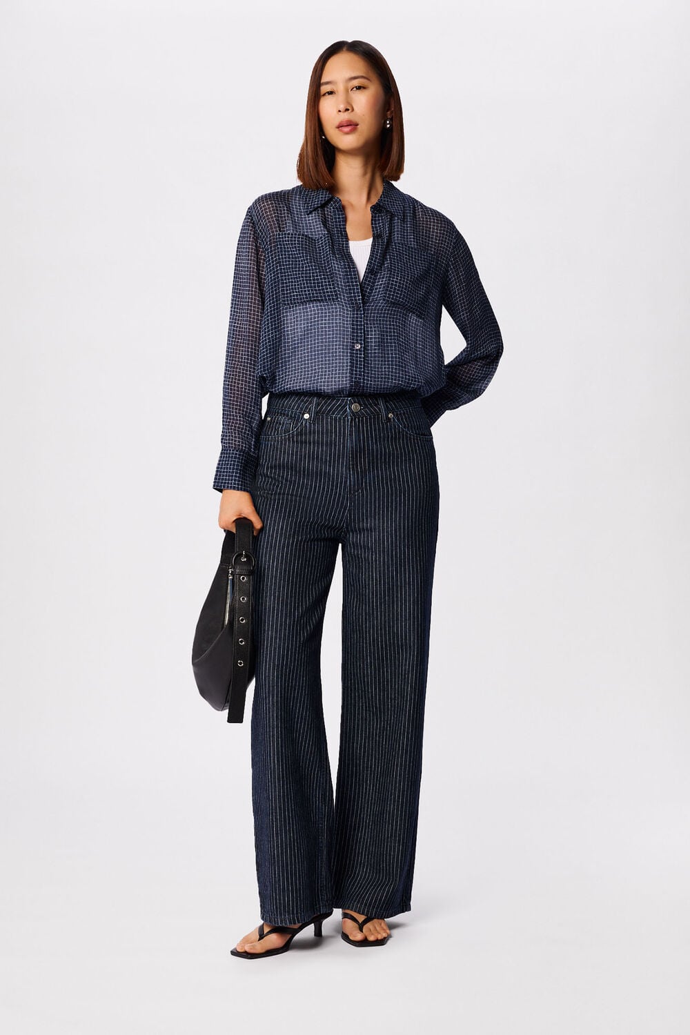 Navy Authentic Stripe Jean
