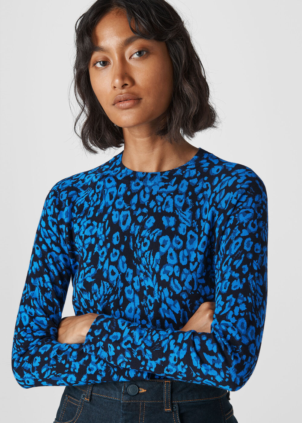 Jungle Cat Crew Neck Knit