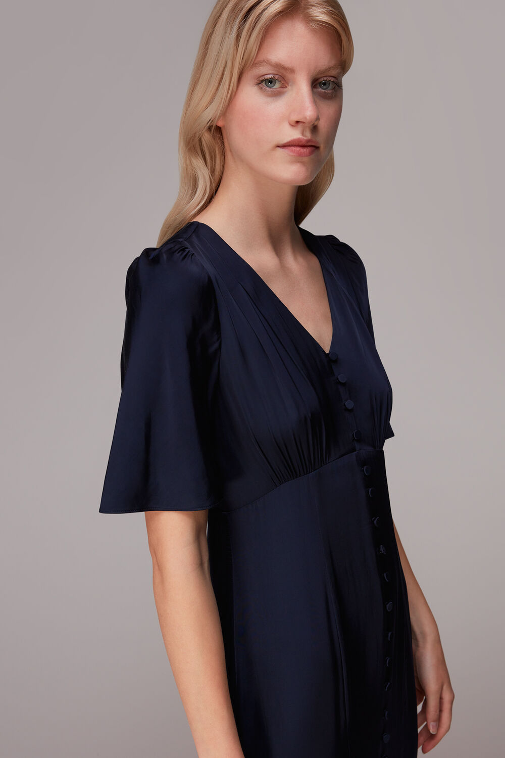 Simone Satin Maxi Dress