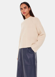Cotton Rib Crew Neck Knit