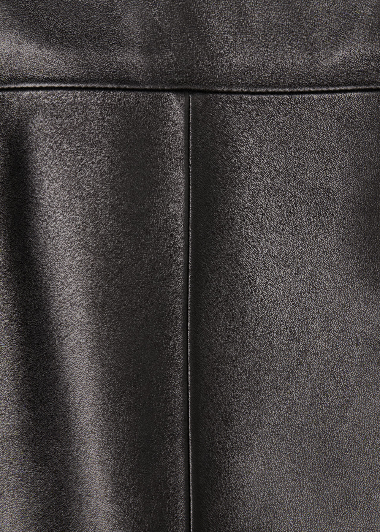 Leather A line Skirt