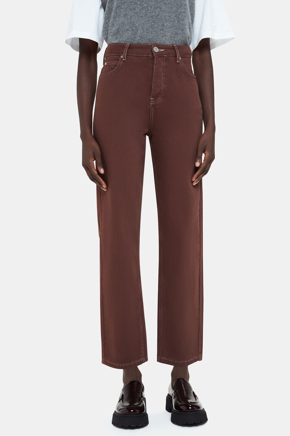 Chocolate Authentic Mollie Straight Jean