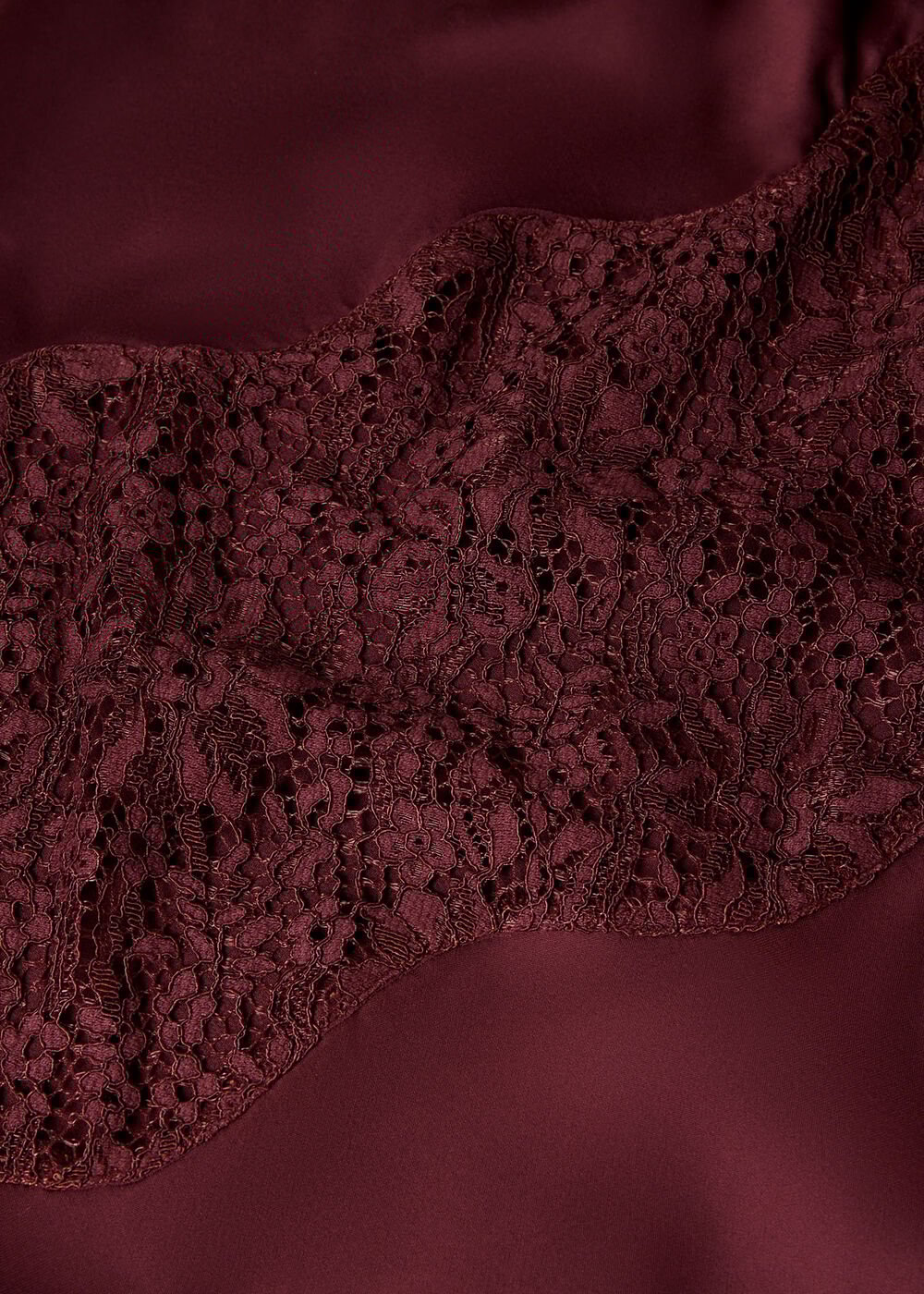 Lace Insert Midi Dress