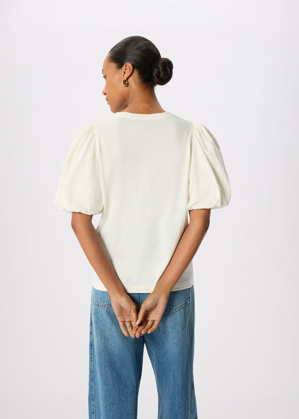 Puff Sleeve Detail Tee