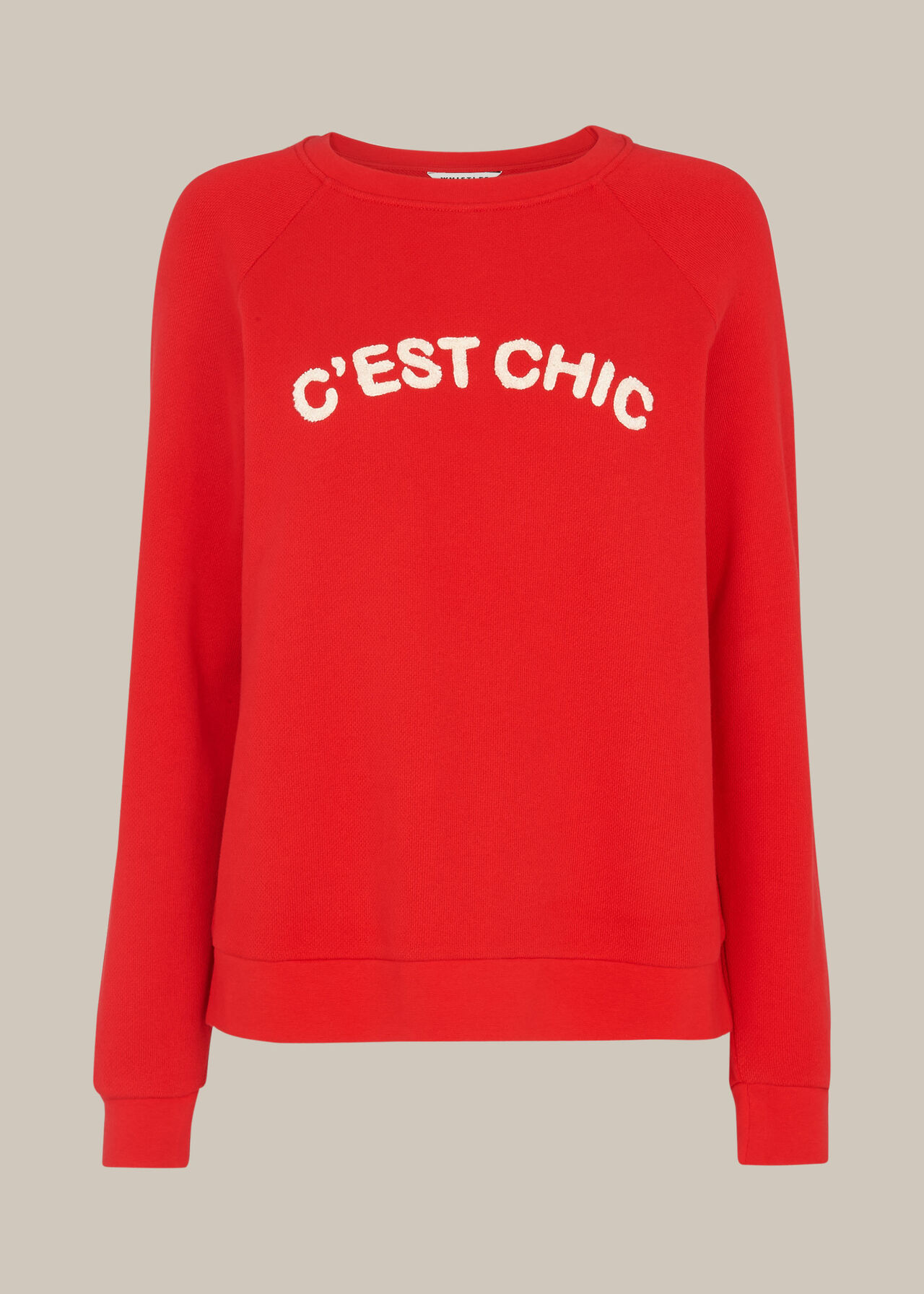 Red Cest Chic Logo Sweatshirt, WHISTLES