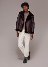Lauren Faux Fur Biker