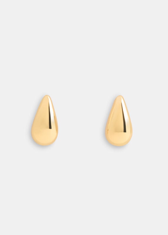 Gold Mini Teardrop Stud Earring