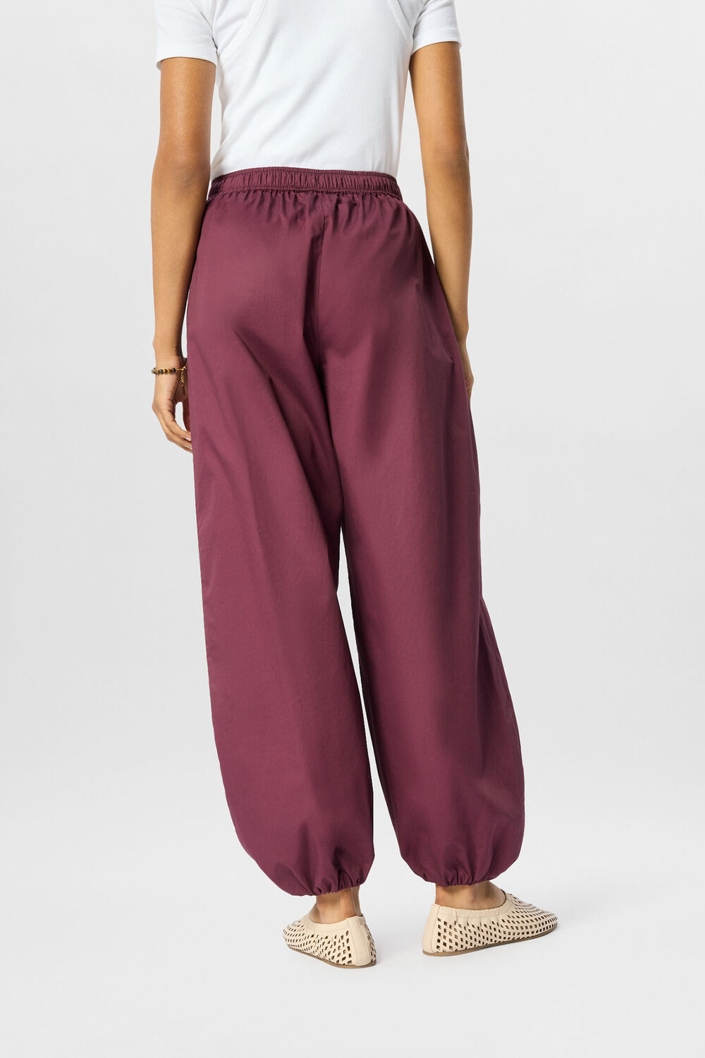 Fig Cotton Balloon Trouser