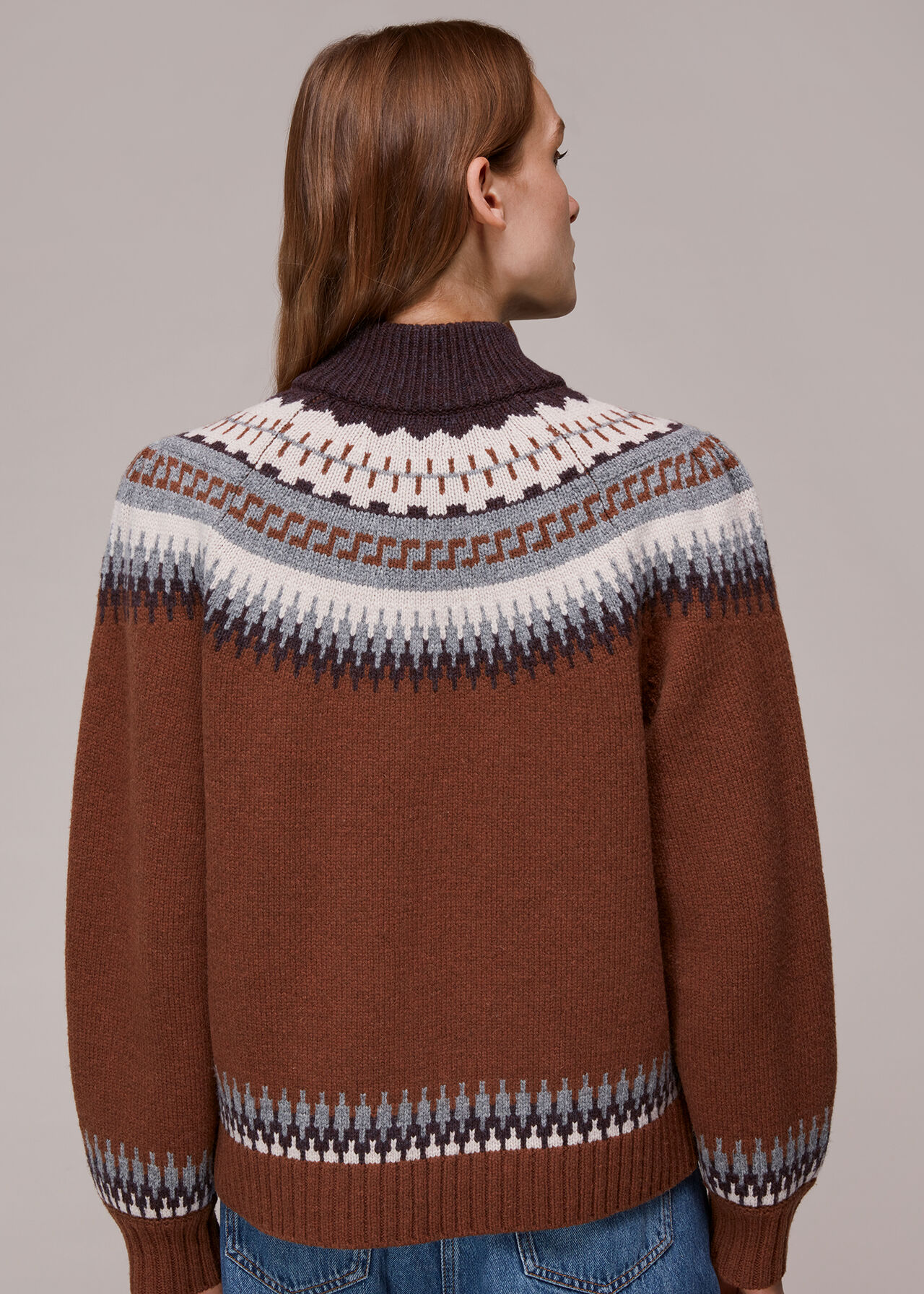 Fairisle Zip Sweater