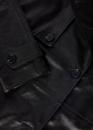 Short Leather Trench