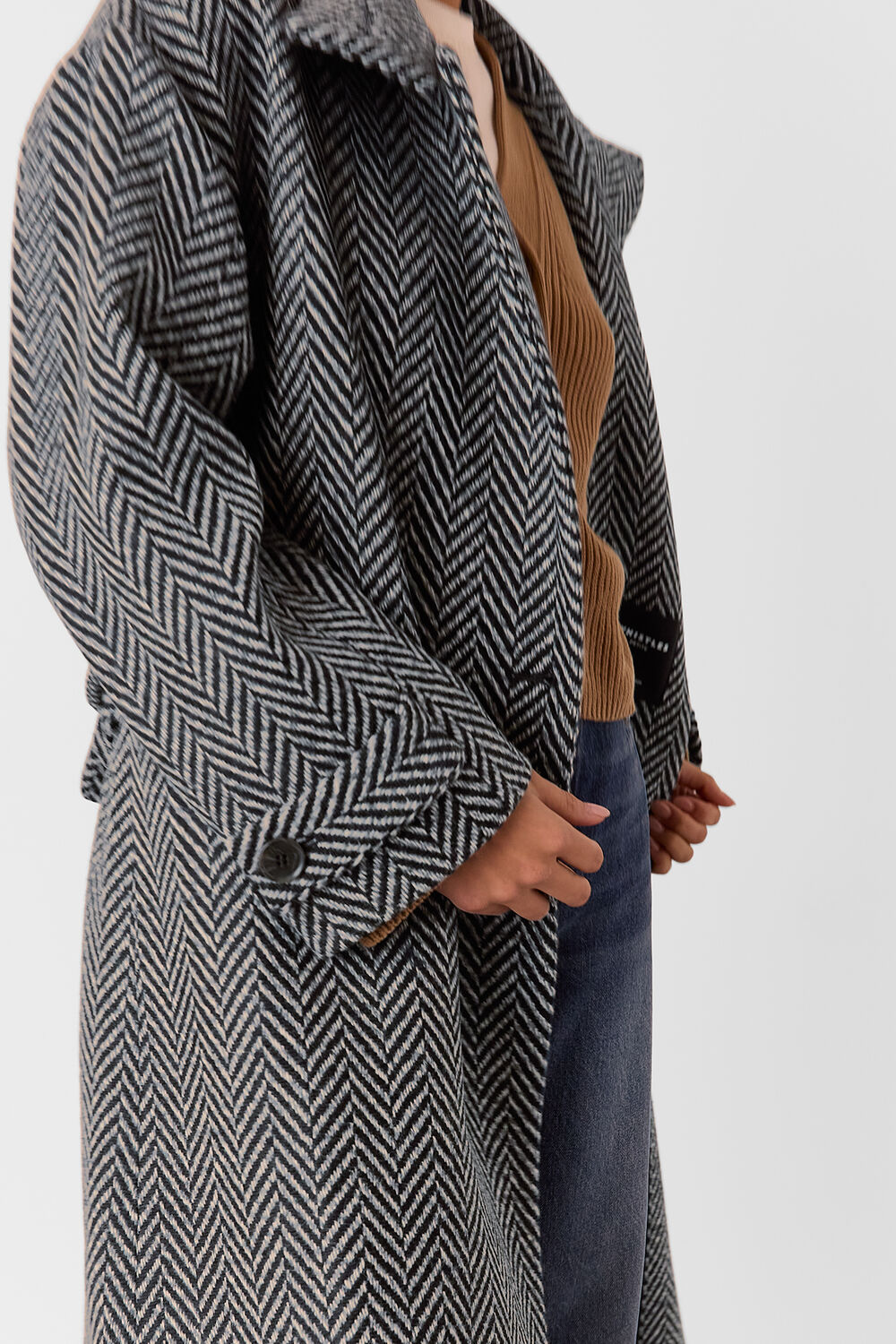 Petite Cosette Funnel Neck Coat