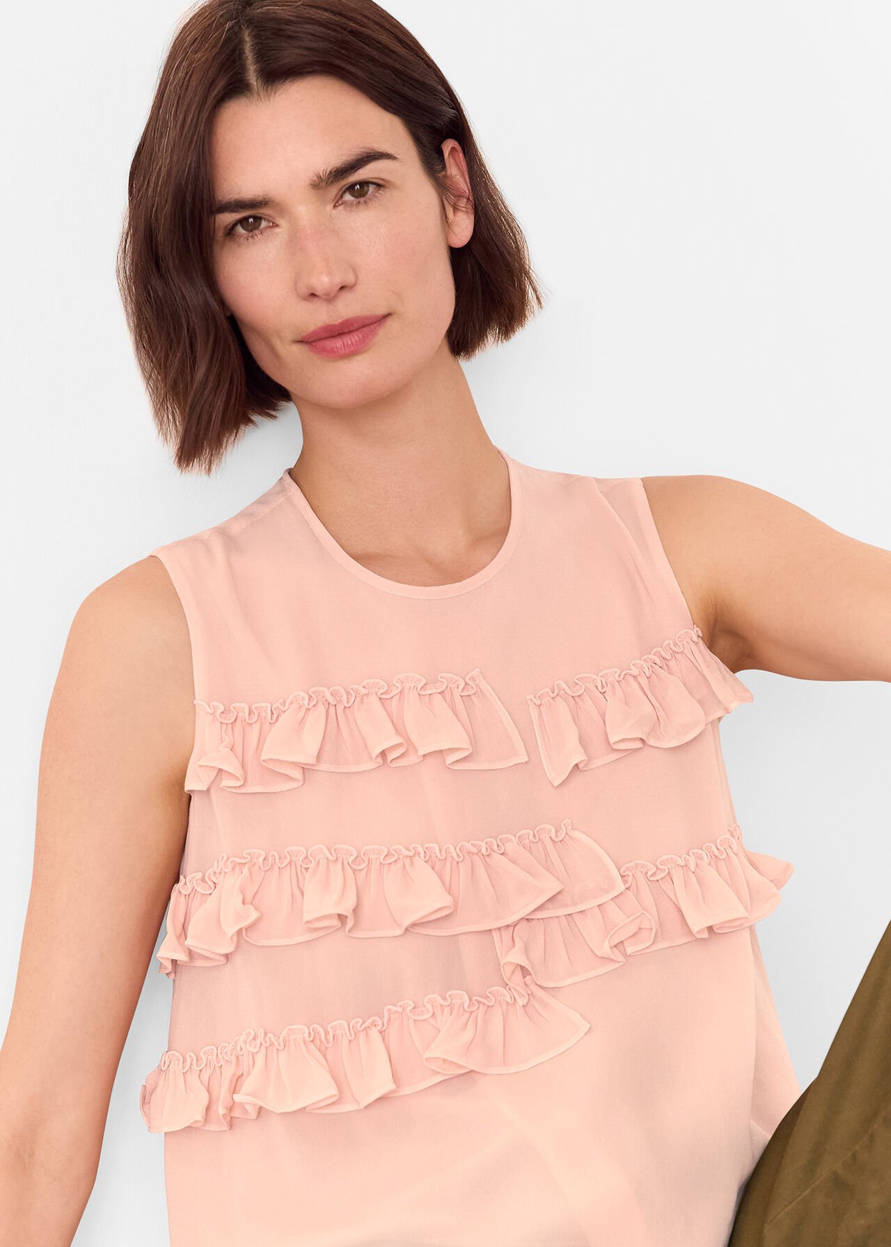 Frill Sleeveless Top