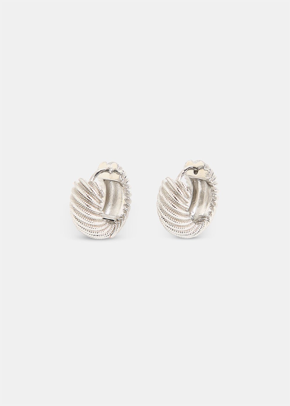 Mini Textured Hoop Earring