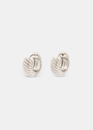 Mini Textured Hoop Earring