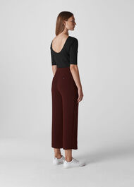 Scoop Back Top Black