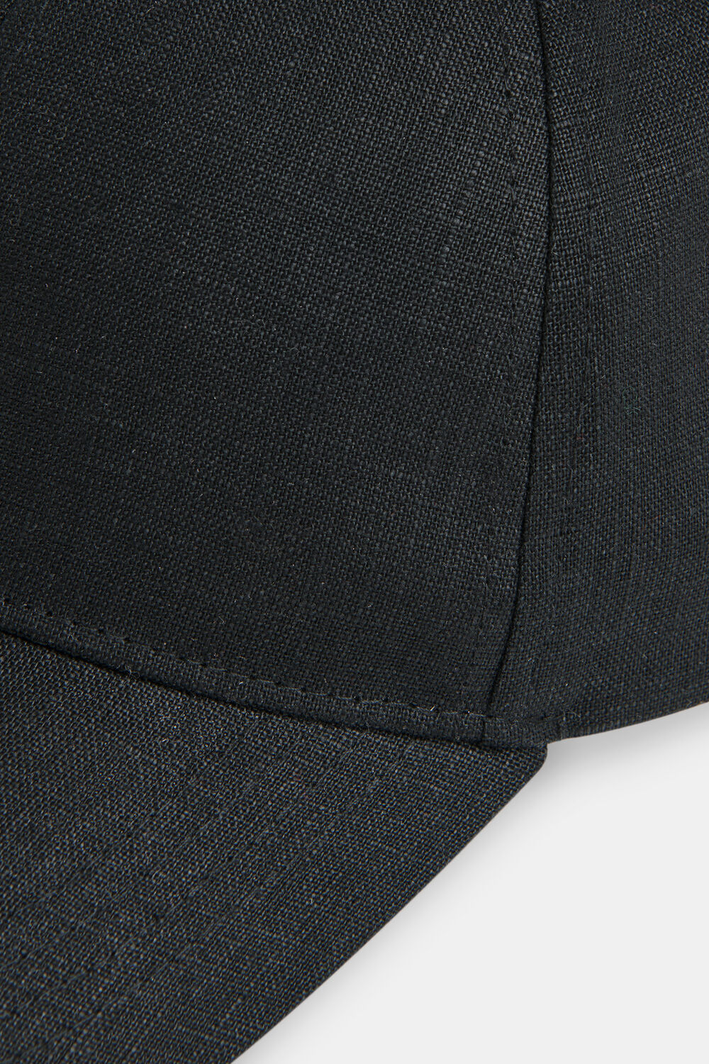 Black Linen Cap