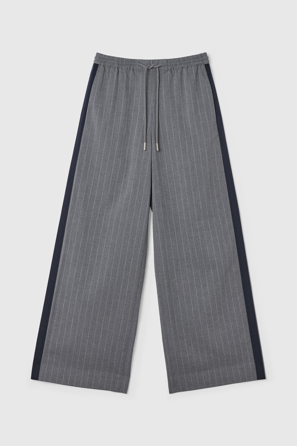 Petite Side Stripe Flannel Jogger