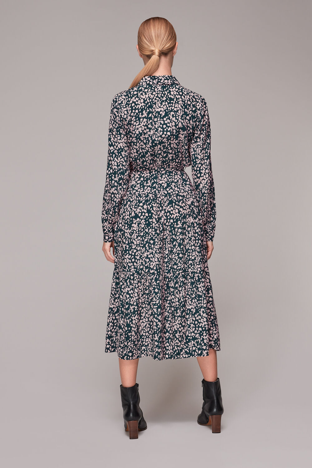 Dashed Animal Shirt Dress