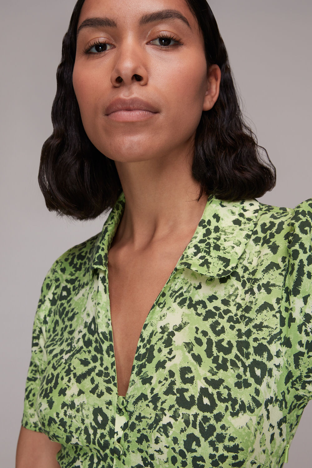 Rowan Hyena Spot Midi Dress