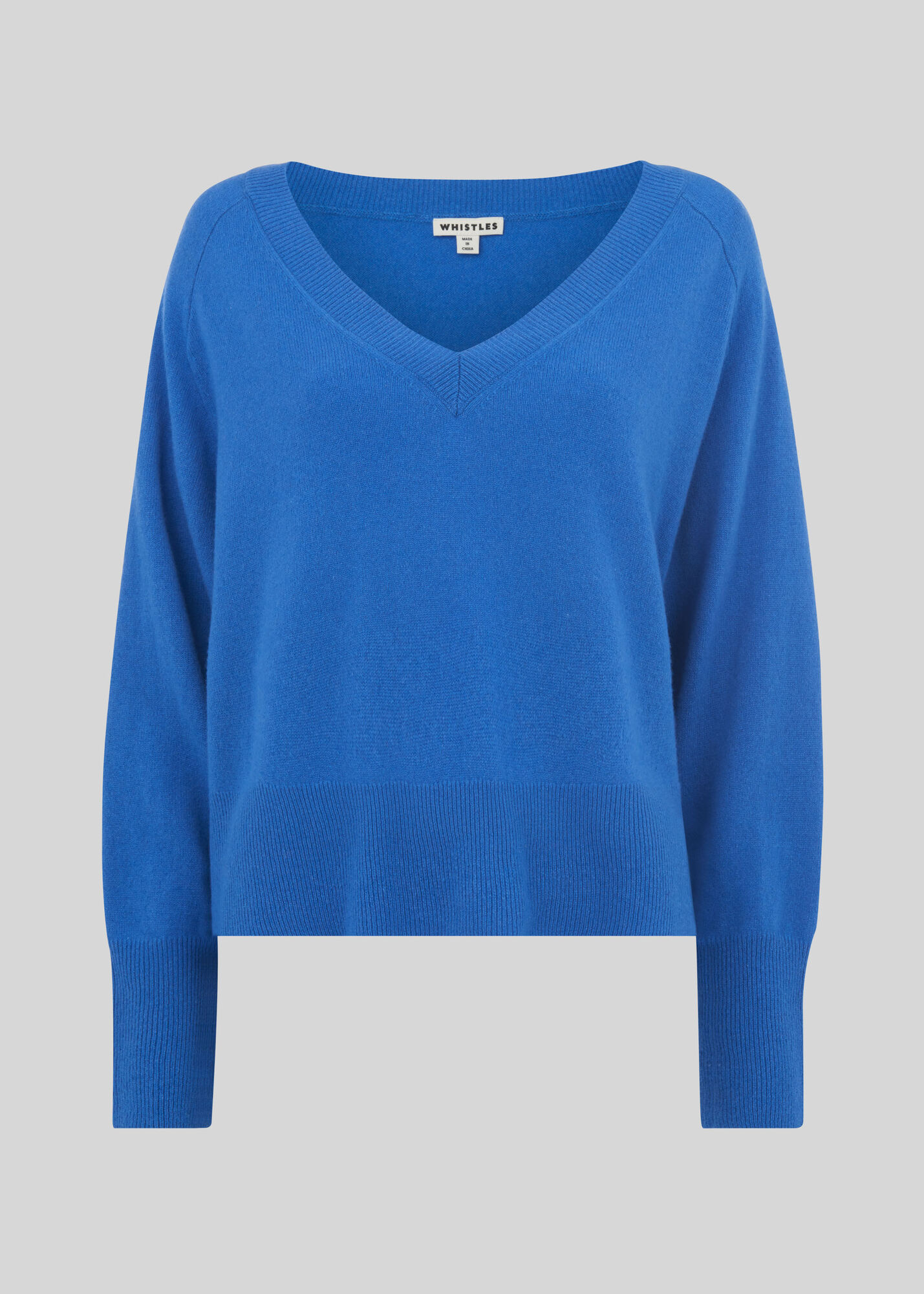 Blue Sustainable Cashmere Jumper | WHISTLES