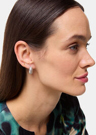 Mini Textured Hoop Earring