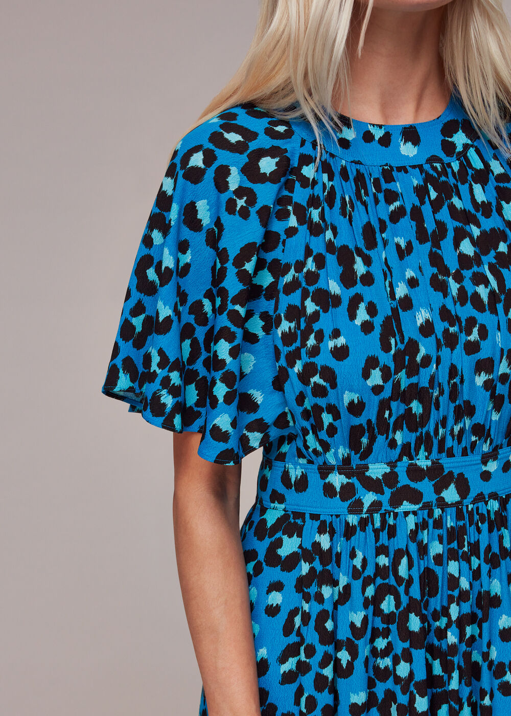 Petite Painted Leopard Amelia Dress