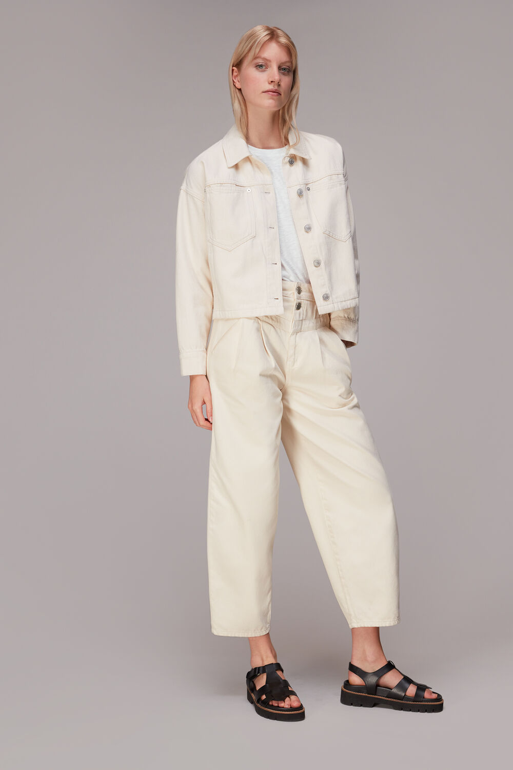 Broderie Frill Sleeve Tee