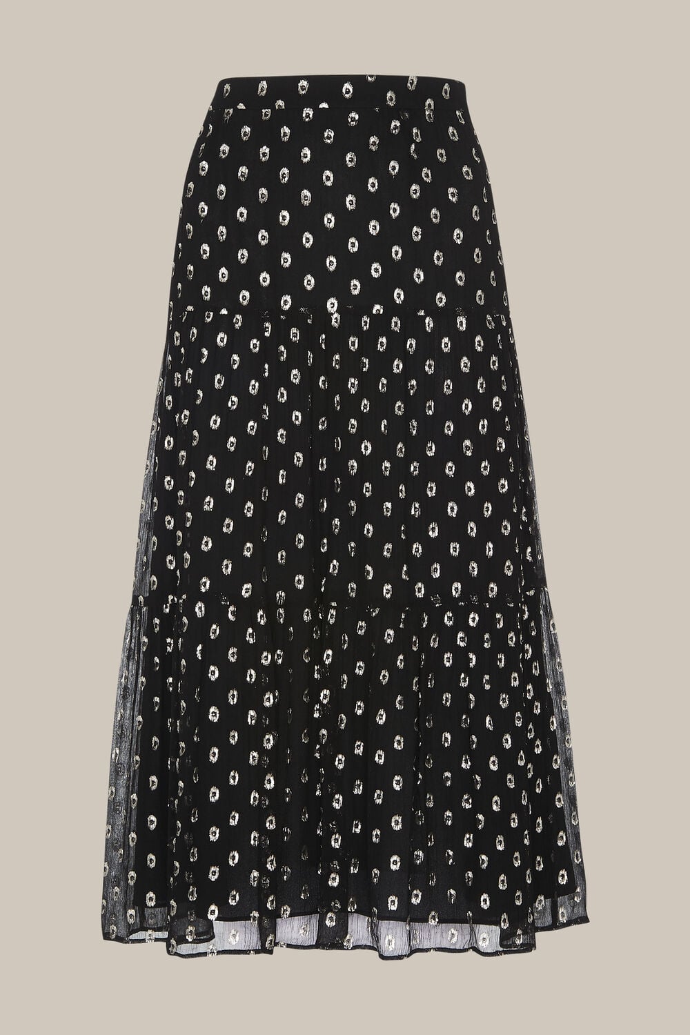 Metallic Dobby Skirt