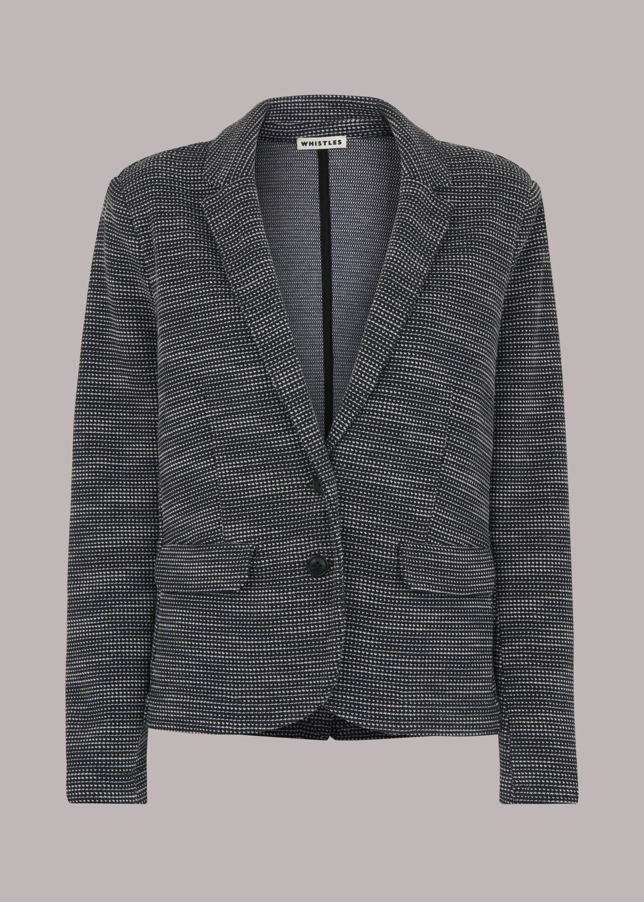 Tweed Slim Jersey Jacket
