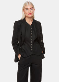 Petite Lindsey Linen Blend Waistcoat