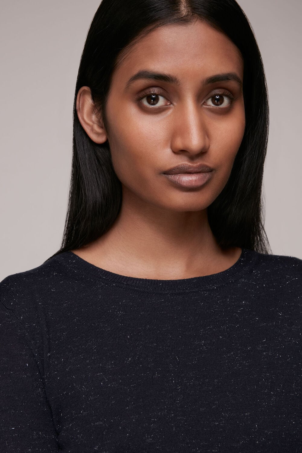 Navy Annie Sparkle Knit
