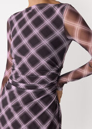 Check Mesh Dress