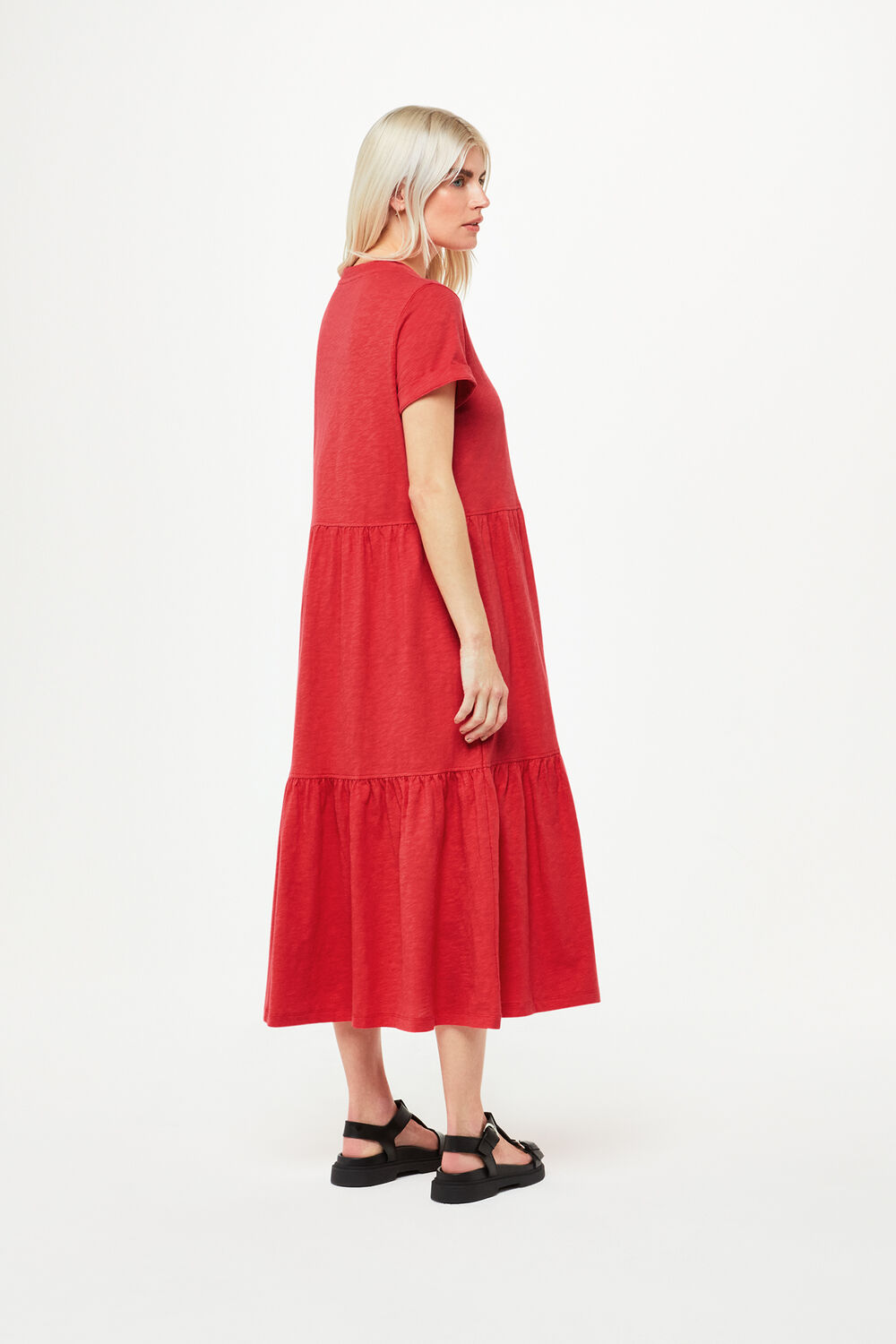 Petite Tiered Jersey Midi Dress