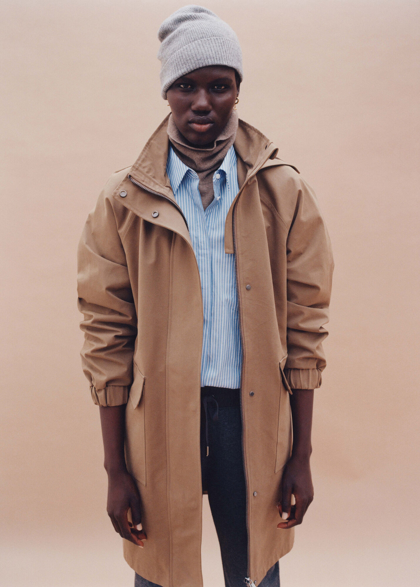 Camel Thea Water Resistant Coat WHISTLES