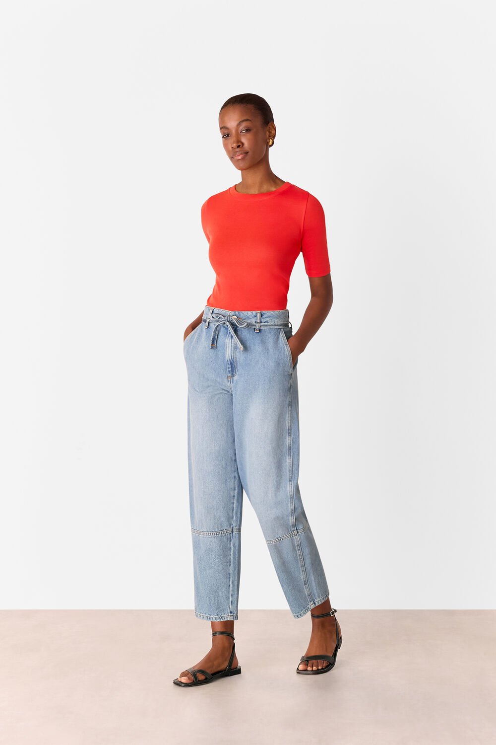 Slim Crew Neck Top