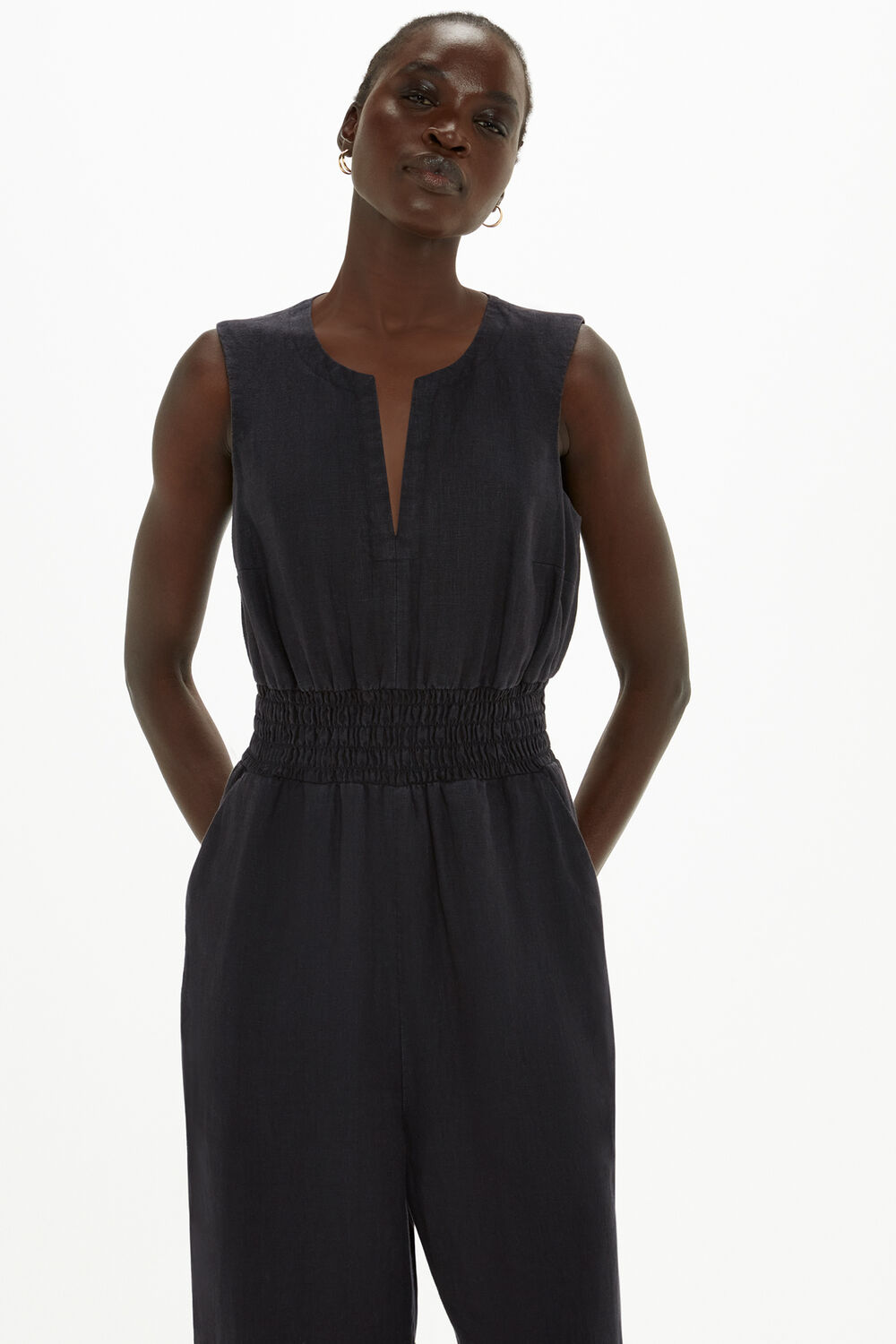 Petite Danny Linen Jumpsuit