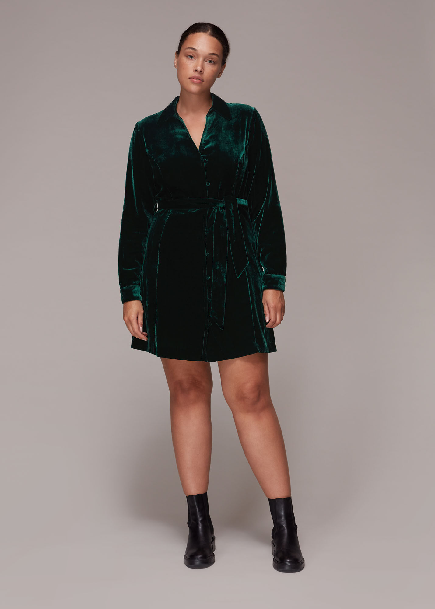 Whistles deals velvet dress