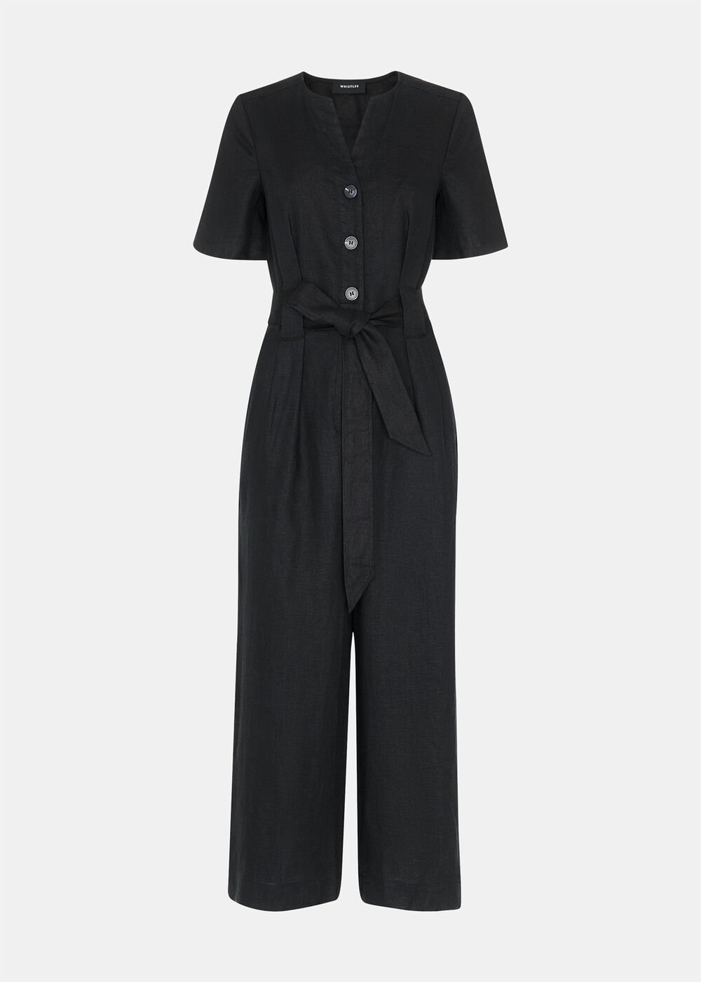 Petite Fiona Linen Button Jumpsuit