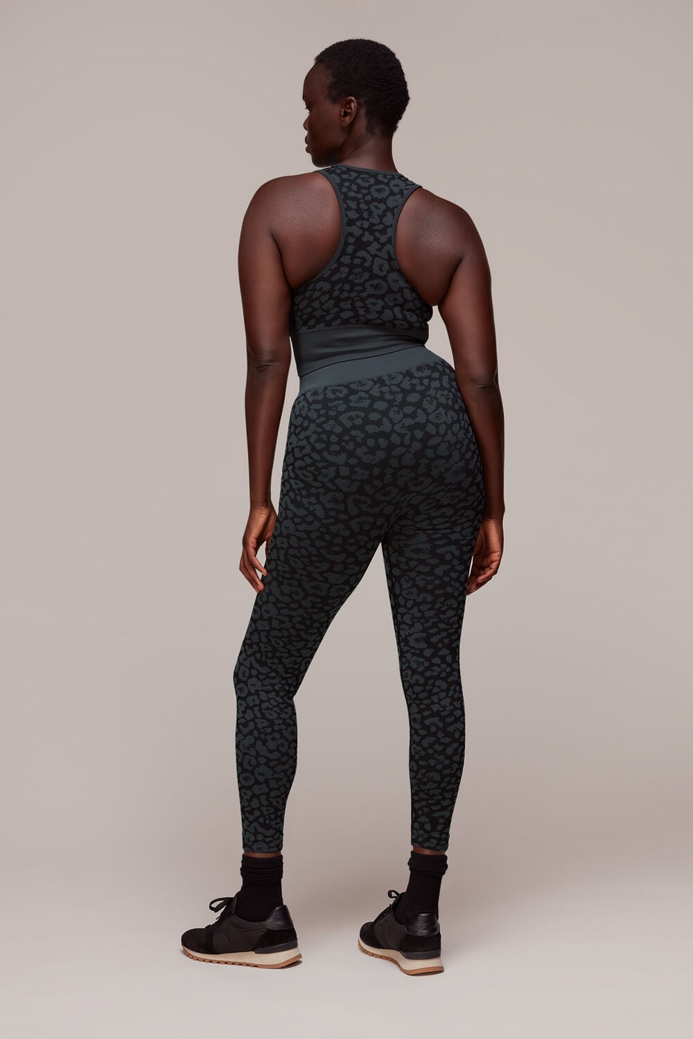 Black Animal Seamless Sports Legging