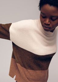 Stripe Knitted Wool Sweater