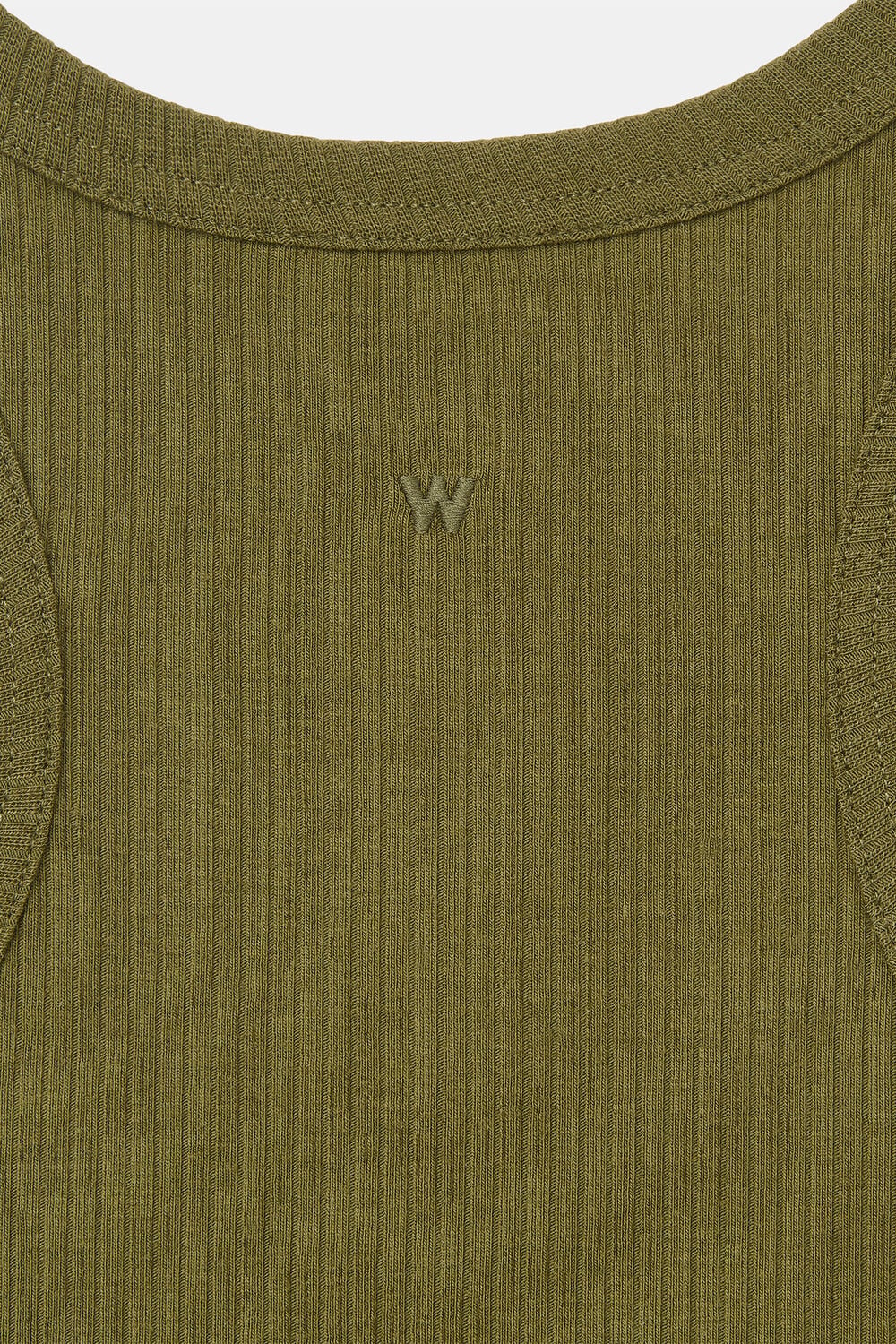 Khaki Ultimate Ribbed Scoop Vest