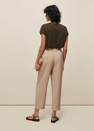 Tort Ring Linen Top Khaki