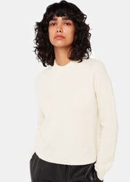 Wool Textured Crew Neck Knit