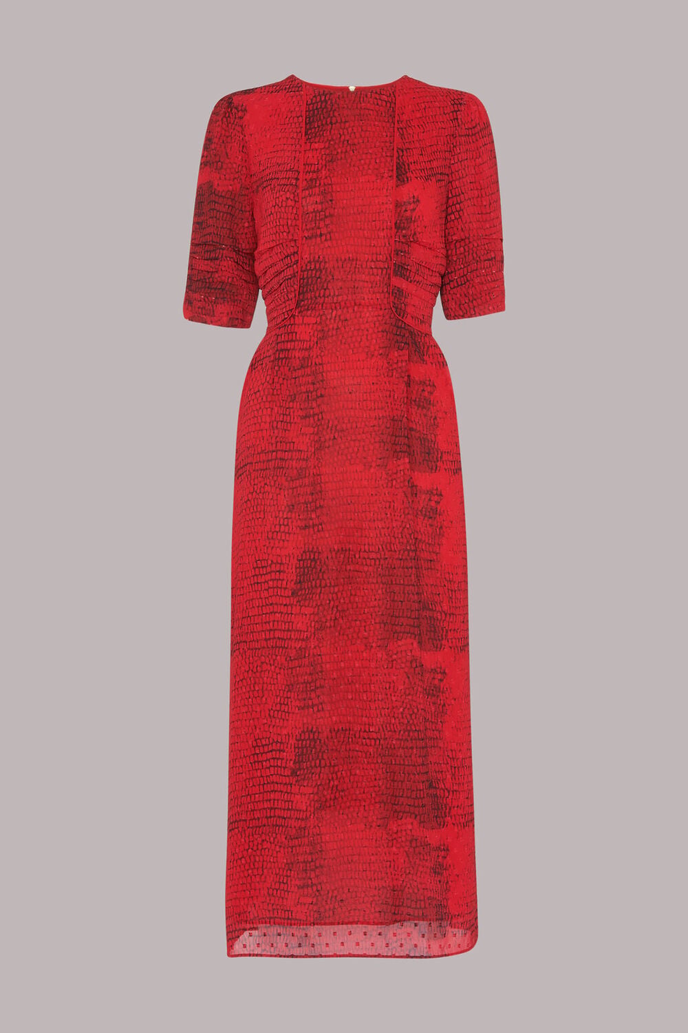 SNAKE ANIMAL DOBBY DRESS