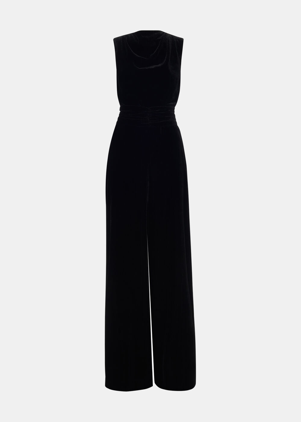 Velvet Twist Waist Jumpsuit
