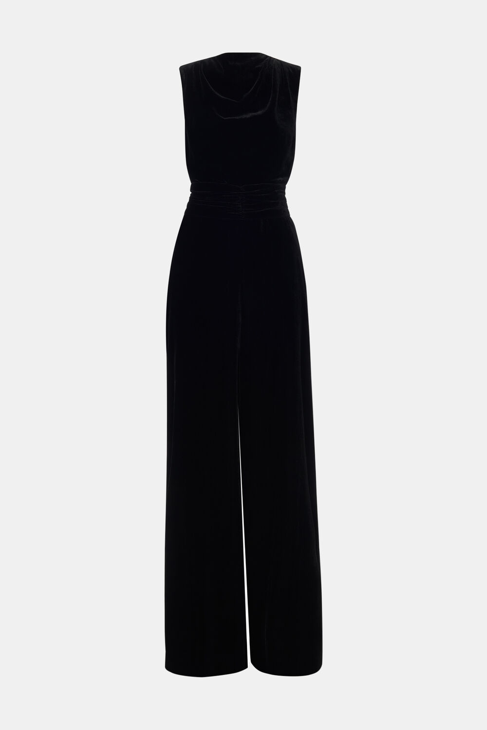 Velvet Twist Waist Jumpsuit
