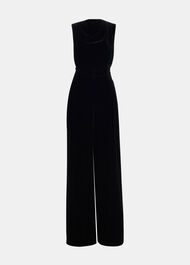 Velvet Twist Waist Jumpsuit